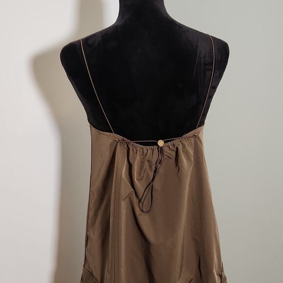 EMORY PARK Dark Green Nylon Midi Dress, Size Small - Picture 8 of 12